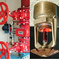 Soupage d'alarme sprinklers et buse sprinklers