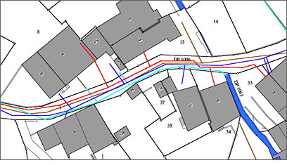 Extrait du Plan de données SIT de la commune de Moiry